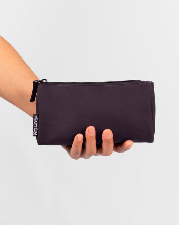 Alisa Deep Plum Cosmetic Pouch