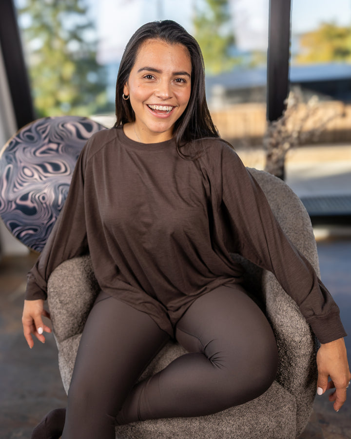 Aya Mocha Brown Winter Leggings