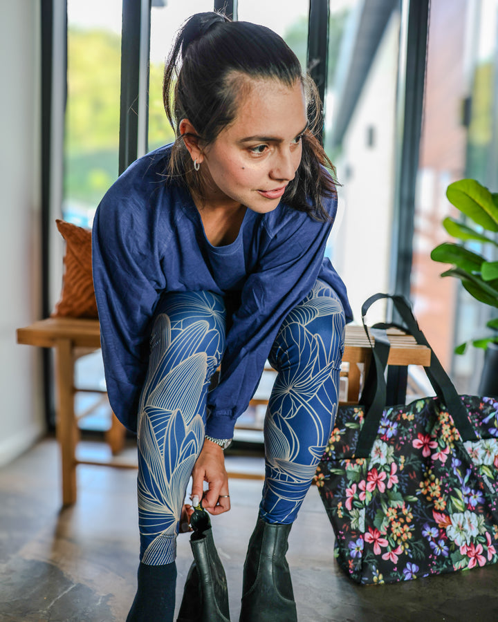 Aya Sapphire Winter Leggings