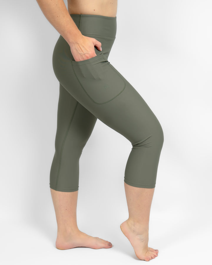 Dusty Green Capri