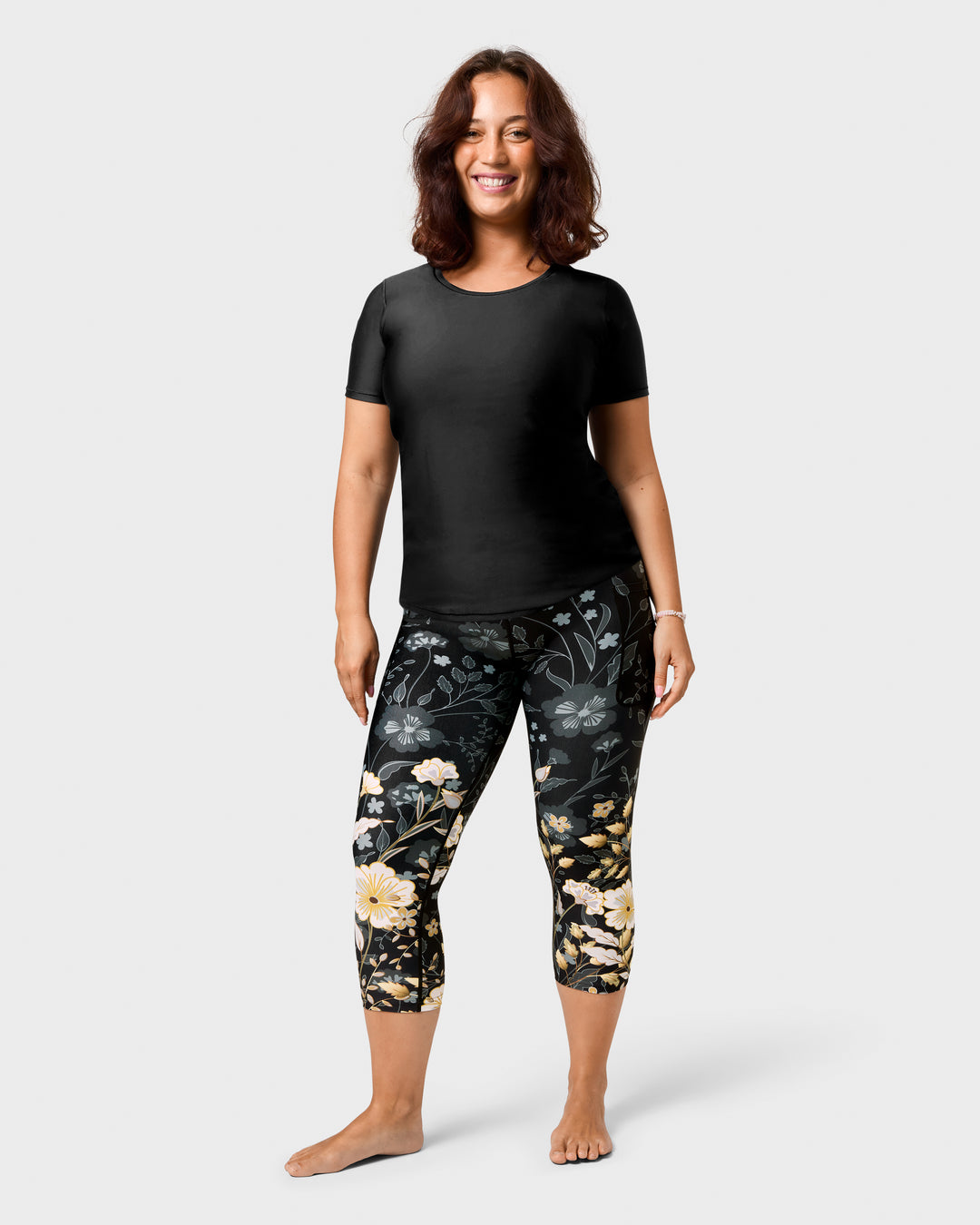 Elegant Floral Capri