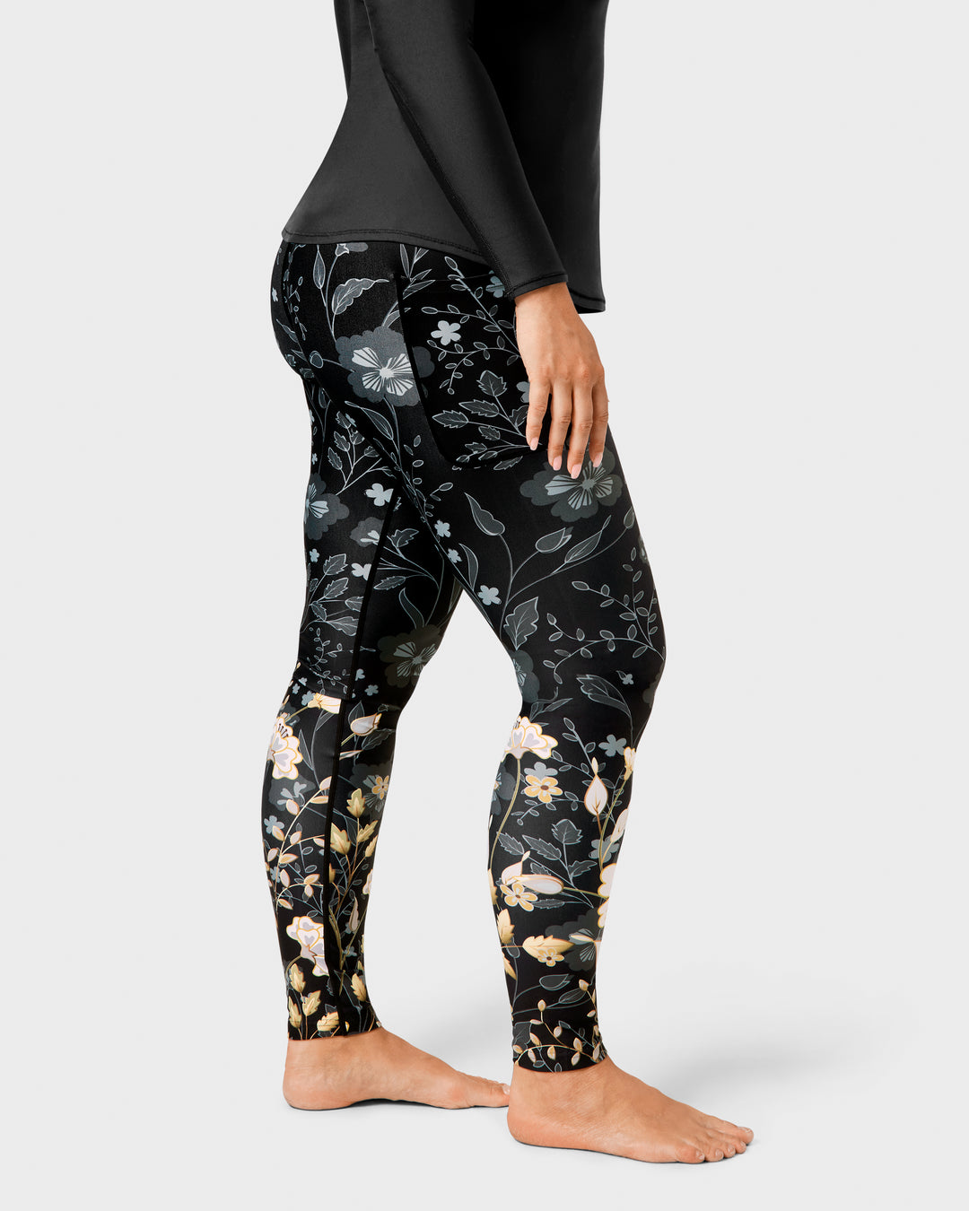 Elegant Floral Leggings