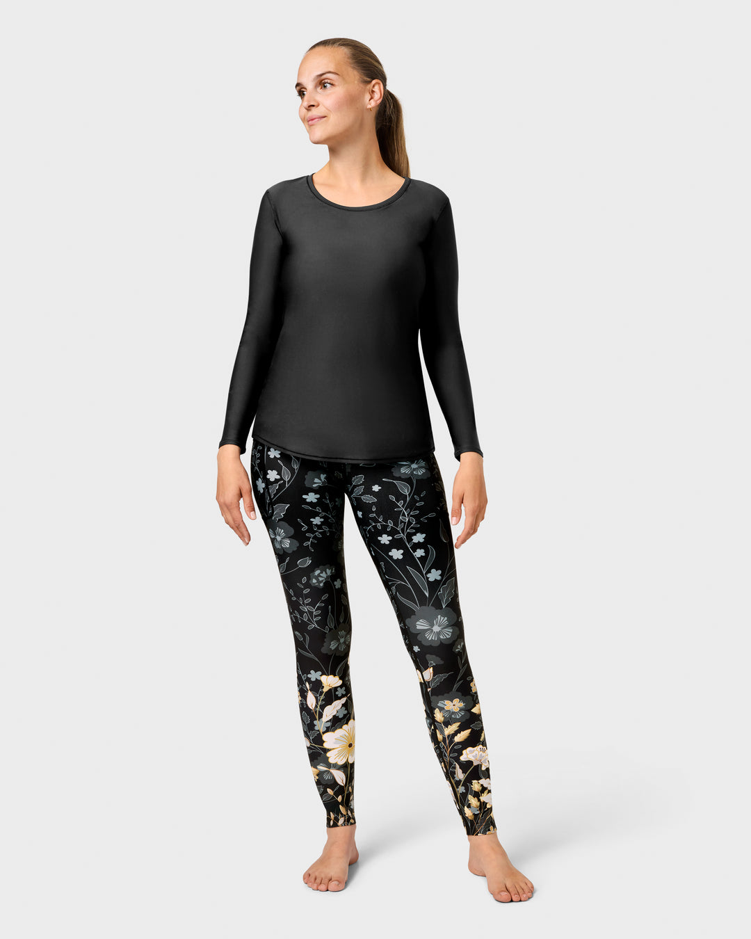 Elegant Floral Leggings