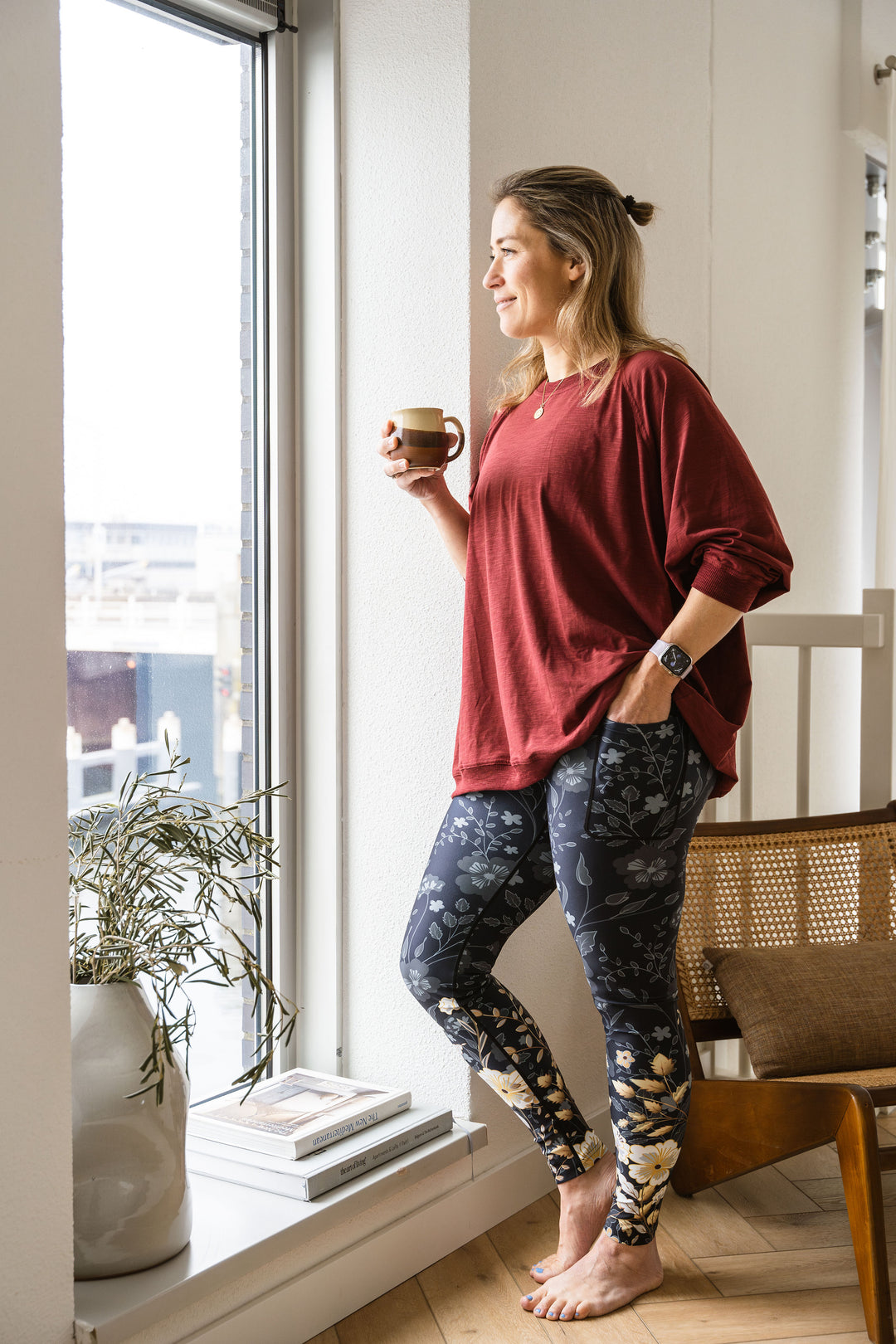 Elegant Floral Leggings