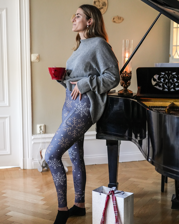 Signature Grey Snowflake Leggings