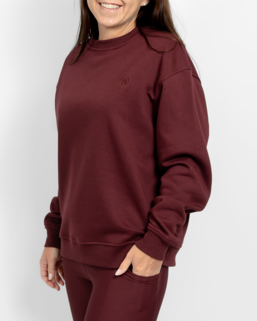 Ida Classic Deep Bordeaux Sweatshirt