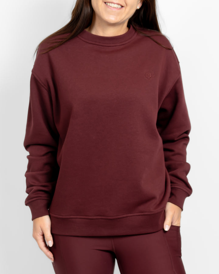 Ida Classic Deep Bordeaux Sweatshirt