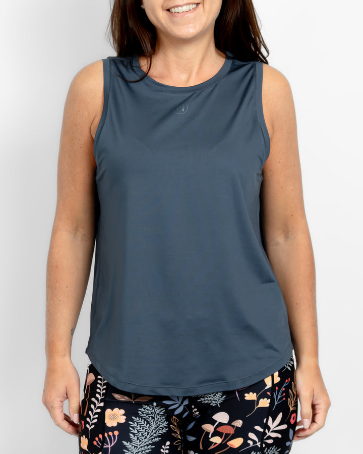 Lea Dusty Blue Sports Top
