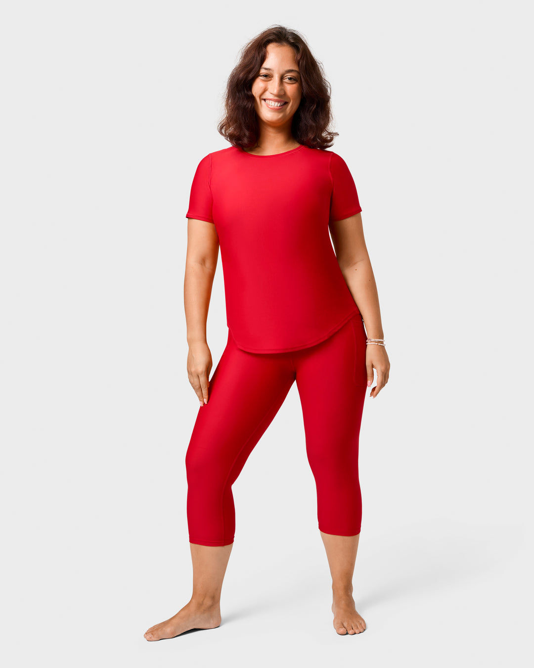 Maroon Capri