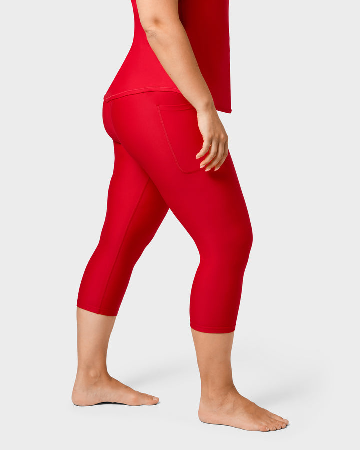 Maroon Capri