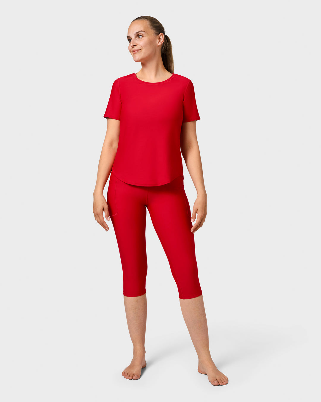 Maroon Capri