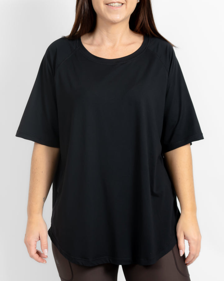 Mira Relaxed Black T-Shirt
