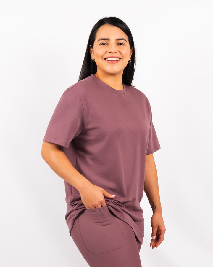 Naomi Everyday Dusty Rose Long T-Shirt