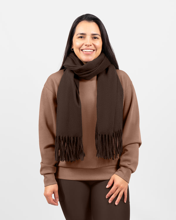 Paige Mocha Brown Scarf