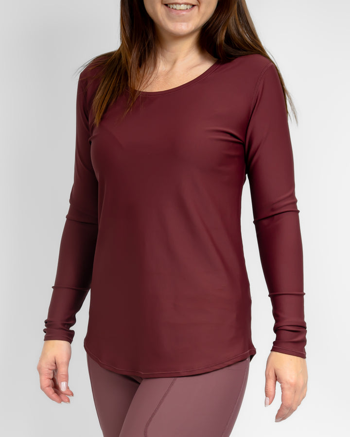 Vigga Deep Bordeaux Long-Sleeve
