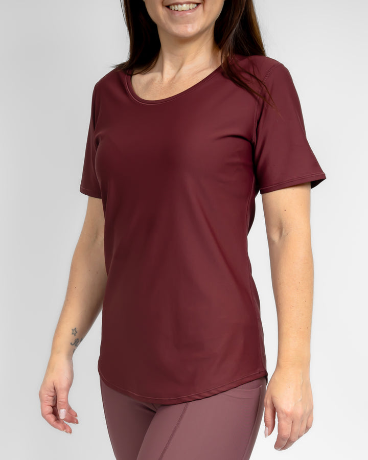 Vigga Deep Bordeaux T-Shirt