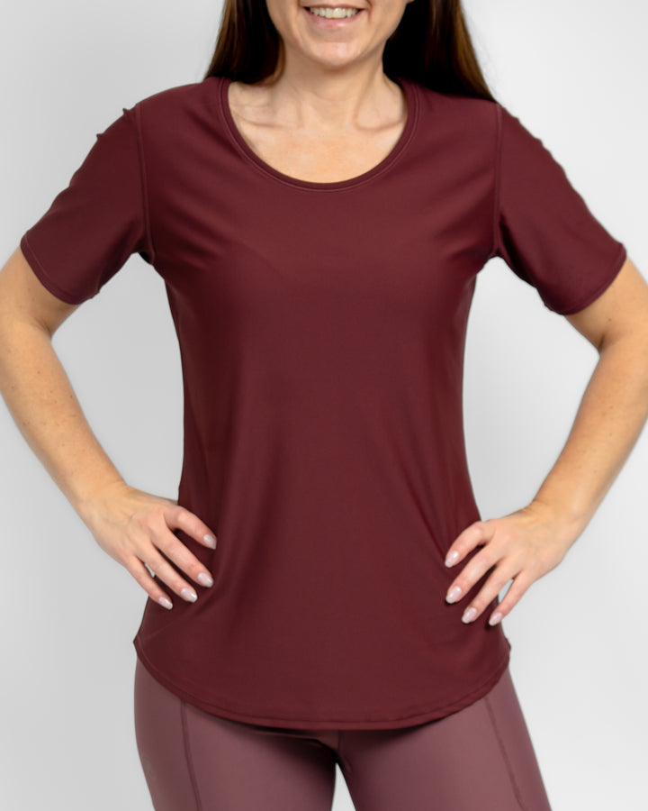 Vigga Deep Bordeaux T-Shirt