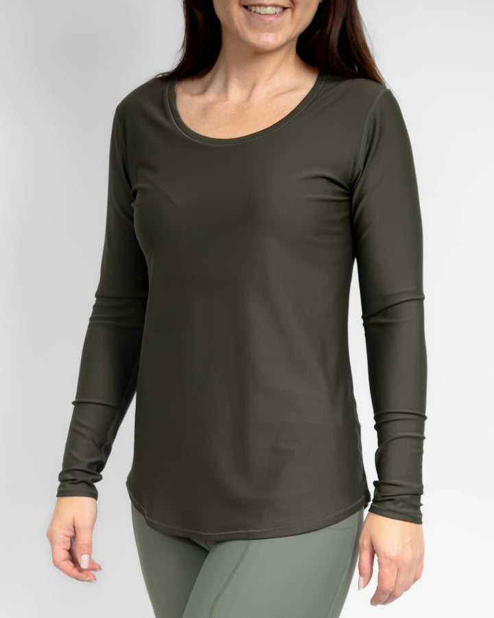 Vigga Deep Olive Long-Sleeve