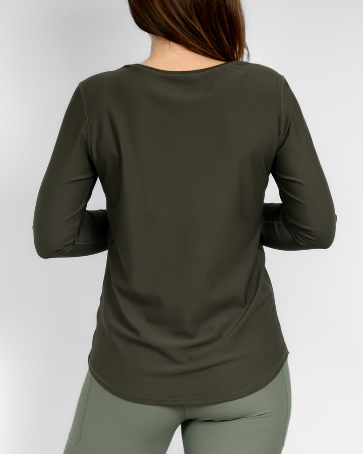 Vigga Deep Olive Long-Sleeve