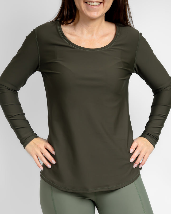 Vigga Deep Olive Long-Sleeve