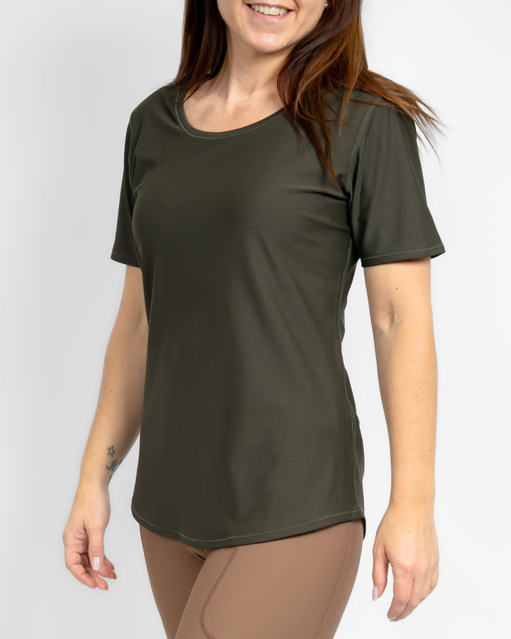 Vigga Deep Olive T-Shirt