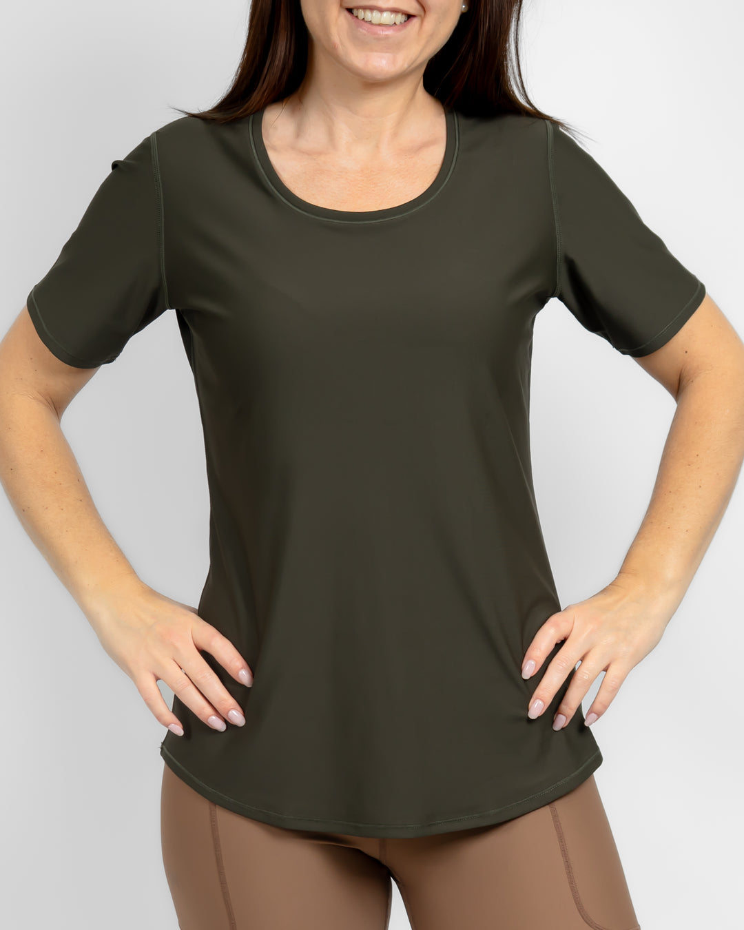 Vigga Deep Olive T-Shirt