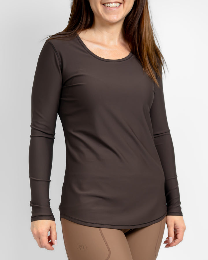 Vigga Mocha Brown Long-Sleeve