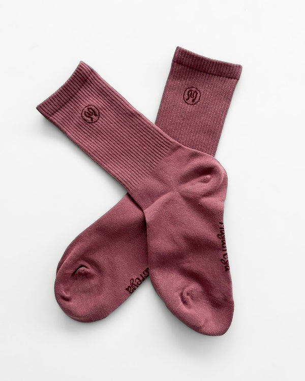 Zoe Dusty Rose Socks