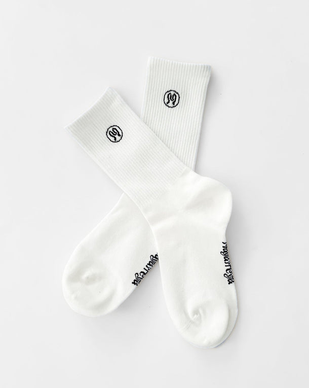 Zoe White Socks