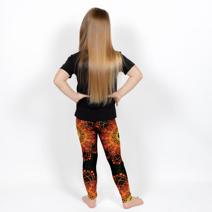 Orange Mandala Leggings – Kinder