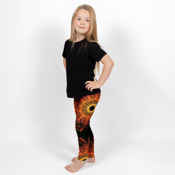 Orange Mandala Leggings – Kinder