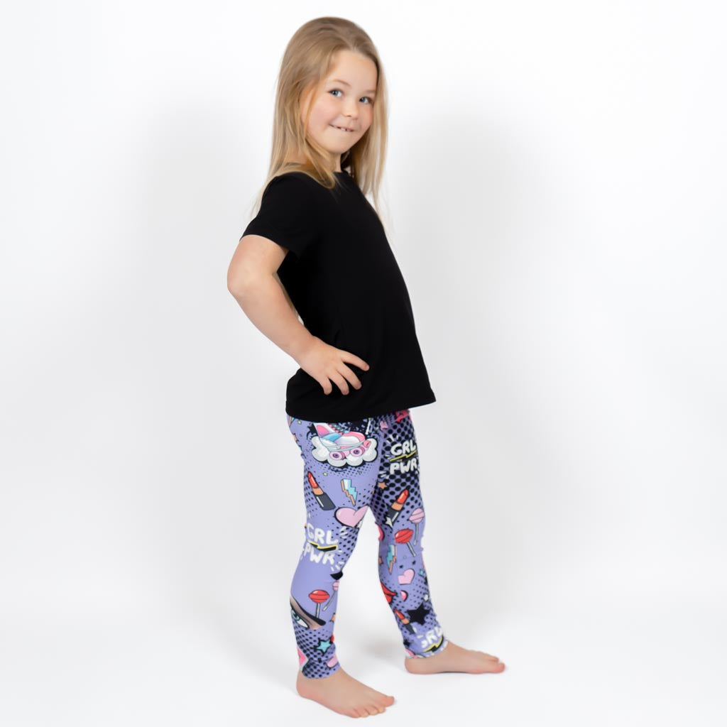 Purple Comics Leggings – Kinder