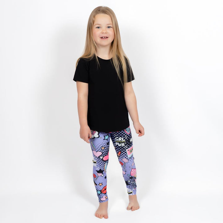 Purple Comics Leggings – Kinder