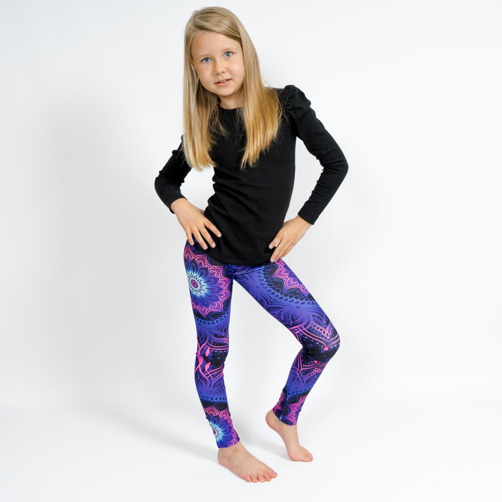 Neon Mandala Leggings – Kinder