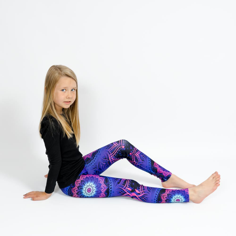Neon Mandala Leggings – Kinder
